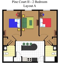 Pine Court II in Richmond, VA - Building Photo - Floor Plan