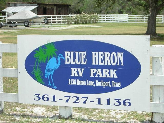 The Blue Heron RV Park in Rockport, TX - Building Photo