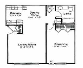 West Hampton in Westland, MI - Foto de edificio - Floor Plan