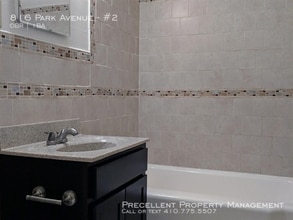 816 Park Ave-Unit -#2 in Baltimore, MD - Building Photo - Building Photo