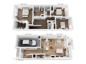 Maret Cove in Port Wentworth, GA - Foto de edificio - Floor Plan