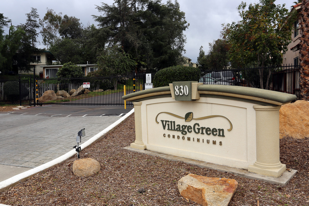 Village Green in Escondido, CA - Building Photo