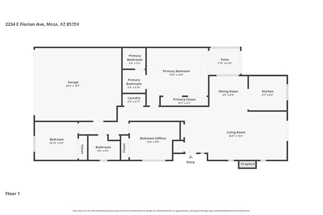 2234 E Florian Ave, Unit 1 in Mesa, AZ - Foto de edificio - Building Photo