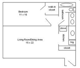 Cedarbrook Apartments in East Lansing, MI - Foto de edificio - Floor Plan