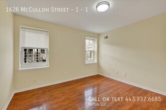 1628 McCulloh St in Baltimore, MD - Building Photo - Building Photo