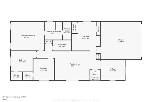 property at 6807 Highwind Bend Ln