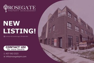 Bright Corner-Unit Townhouse with 3 Bedrooms & Private Outdoor Spaces in Scarborough in Toronto, ON - Building Photo