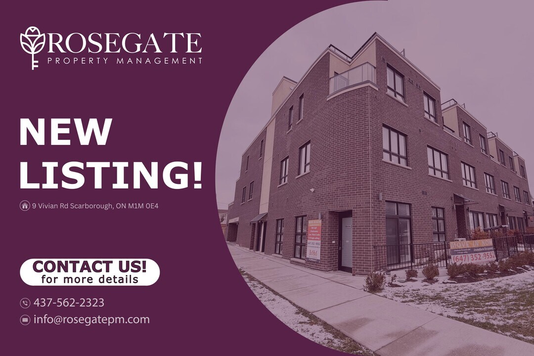 Bright Corner-Unit Townhouse with 3 Bedrooms & Private Outdoor Spaces in Scarborough in Toronto, ON - Building Photo