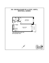 939 & 959 Boulevard in Montréal, QC - Building Photo - Floor Plan