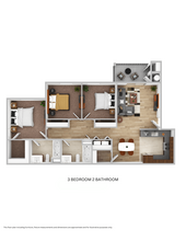 Creekside Village in Red Bluff, CA - Foto de edificio - Floor Plan