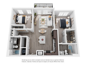 Evoke Living at Eastland Yards in Charlotte, NC - Foto de edificio - Floor Plan