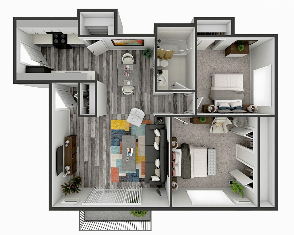 Woodland Courts Apartments Alsip, IL Apartments