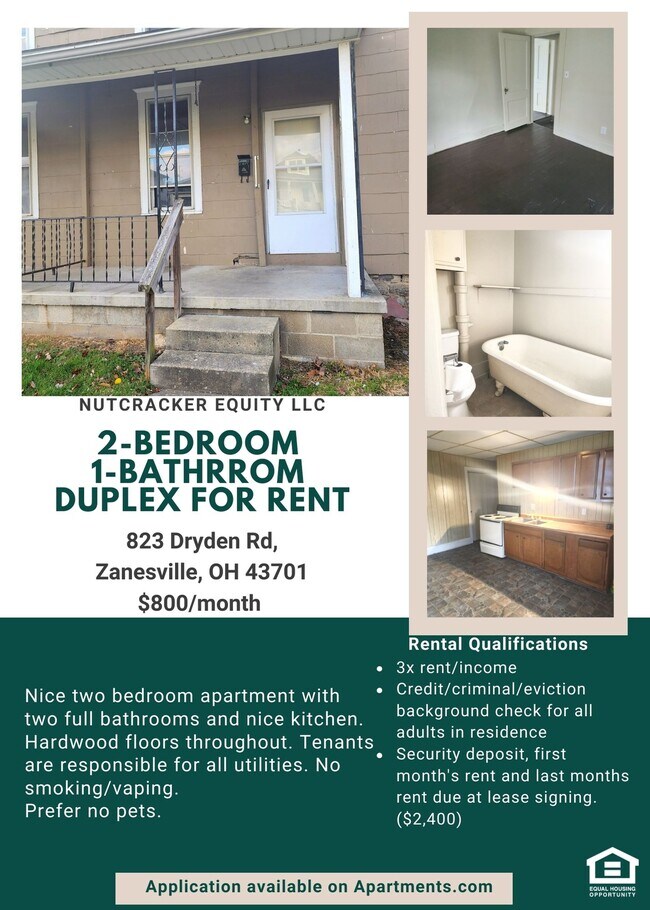 823 Dryden Rd Rentals in Zanesville, OH