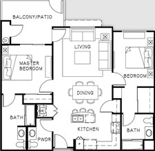 Terraces of Lafayette in Lafayette, CA - Foto de edificio - Floor Plan