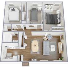 Columbia Apartments in El Paso, TX - Foto de edificio - Floor Plan