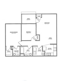 Twin Lakes Apartments in Shelbyville, IN - Foto de edificio - Floor Plan