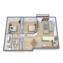 Village Park in Fargo, ND - Foto de edificio - Floor Plan