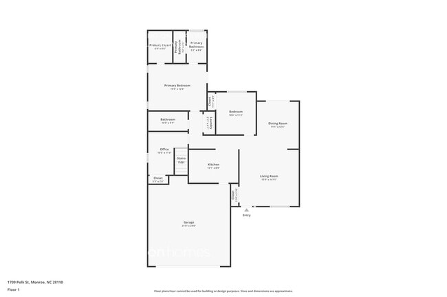 1709 Polk St in Monroe, NC - Foto de edificio - Building Photo