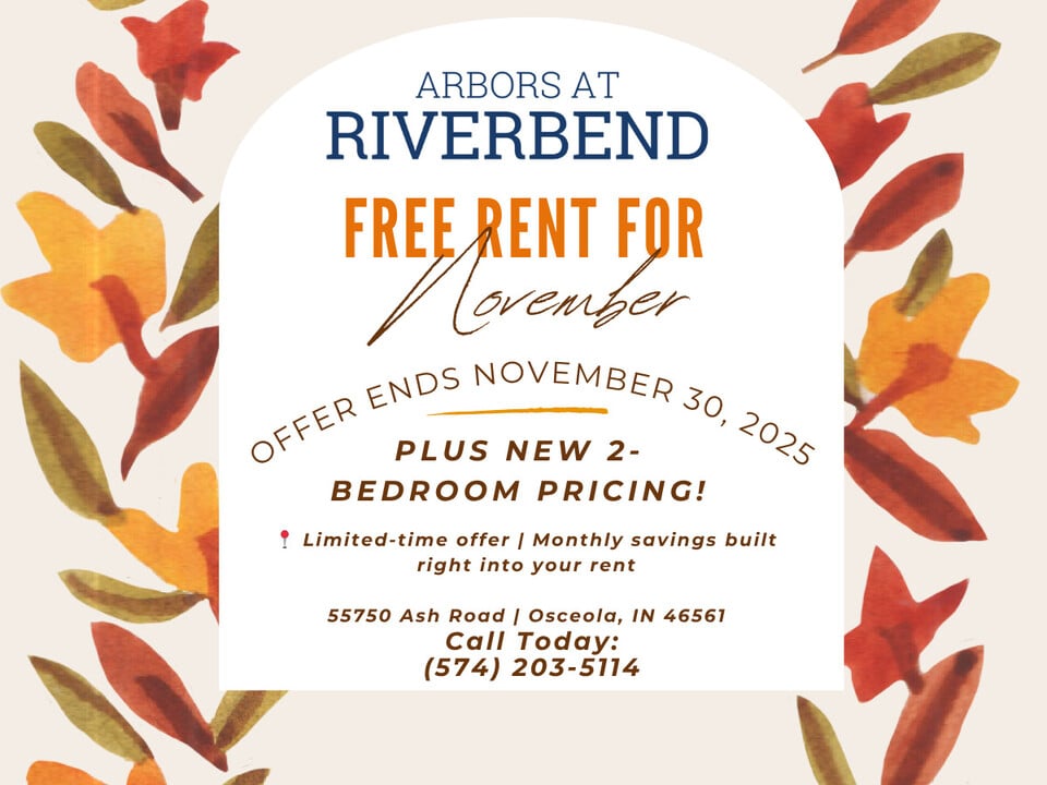 Arbors at Riverbend Apartments in Osceola, IN - Foto de edificio