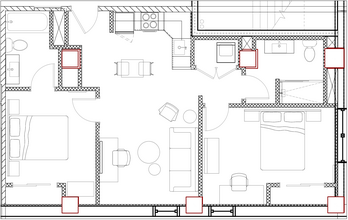 Thirteen15 in New Orleans, LA - Foto de edificio - Floor Plan