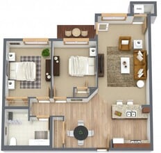 Stone Meadow Apartments in Marshall, MN - Foto de edificio - Floor Plan