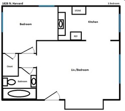 Harvard Apartments in Los Angeles, CA - Foto de edificio - Floor Plan