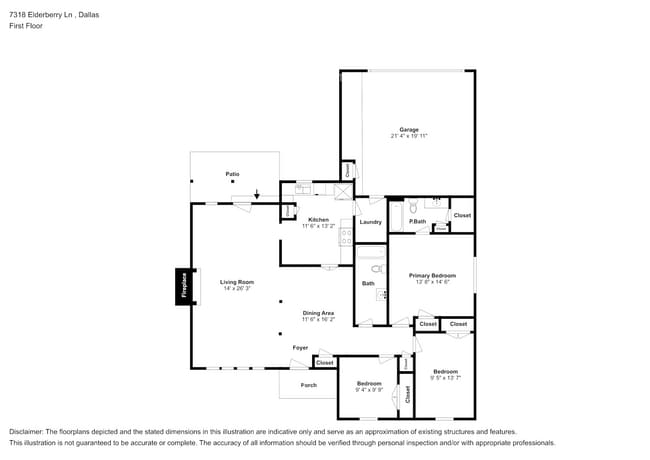 7318 Elderberry Ln in Dallas, TX - Foto de edificio - Building Photo