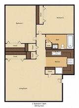 Lapalco Court in Harvey, LA - Foto de edificio - Floor Plan