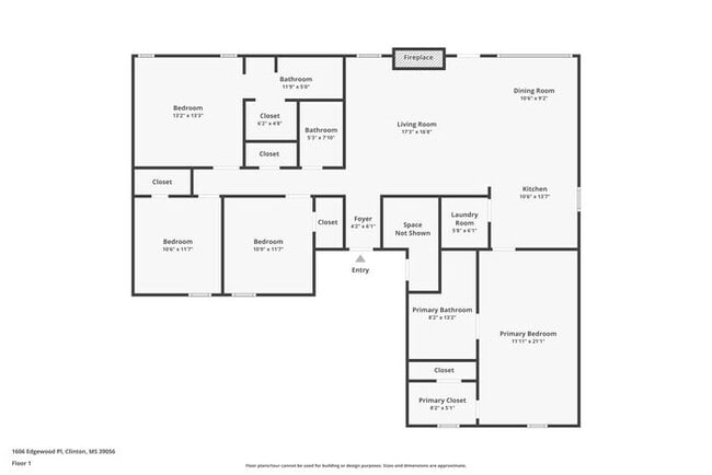1606 Edgewood Pl in Clinton, MS - Foto de edificio - Building Photo