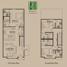 Bamboo Cottages in Clemson, SC - Foto de edificio - Floor Plan