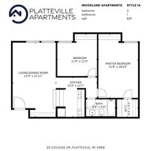 Woodland in Platteville, WI - Building Photo - Floor Plan