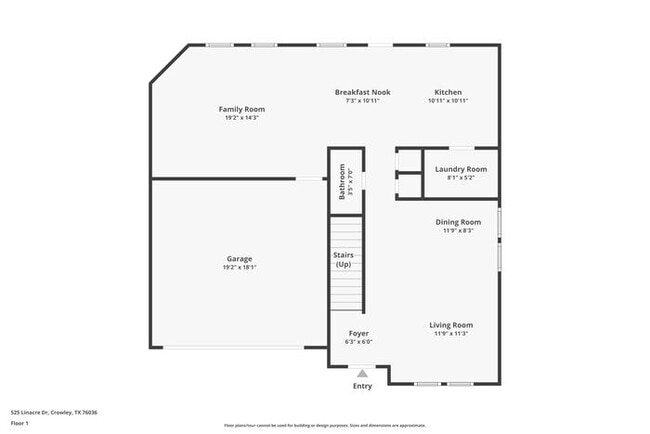 525 Linacre Dr in Crowley, TX - Foto de edificio - Building Photo