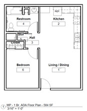 Three Sisters Apts - Income Restrictions in Las Cruces, NM - Building Photo - Floor Plan