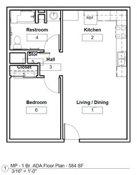 Three Sisters Apts - Income Restrictions in Las Cruces, NM - Building Photo - Floor Plan