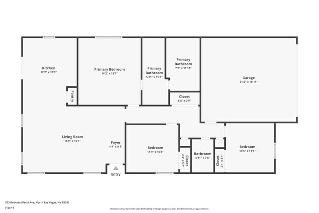 523 Roberta Alecia Ave in North Las Vegas, NV - Foto de edificio - Building Photo