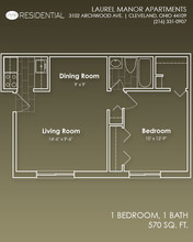 Laurel Manor Apartments in Cleveland, OH - Building Photo - Floor Plan