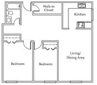 Renaissance Apartments and Towers in Hammond, IN - Foto de edificio - Floor Plan