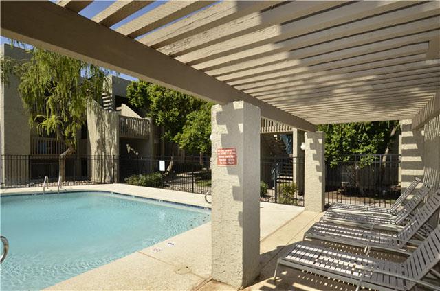 1 bedroom, View of the Pool & Galley style... in Mesa, AZ - Building Photo - Building Photo