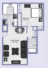 Parkdale Apartments in Clayton, MO - Foto de edificio - Floor Plan