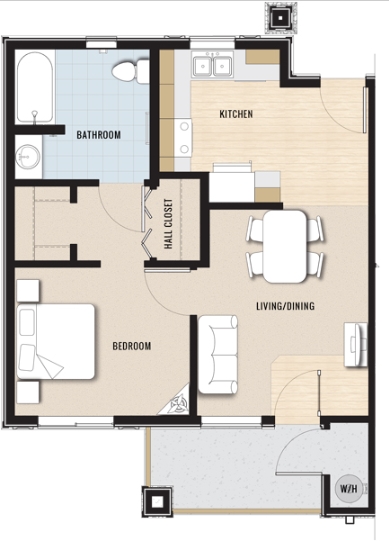 King's Station Apartments in King City, CA - Foto de edificio - Floor Plan