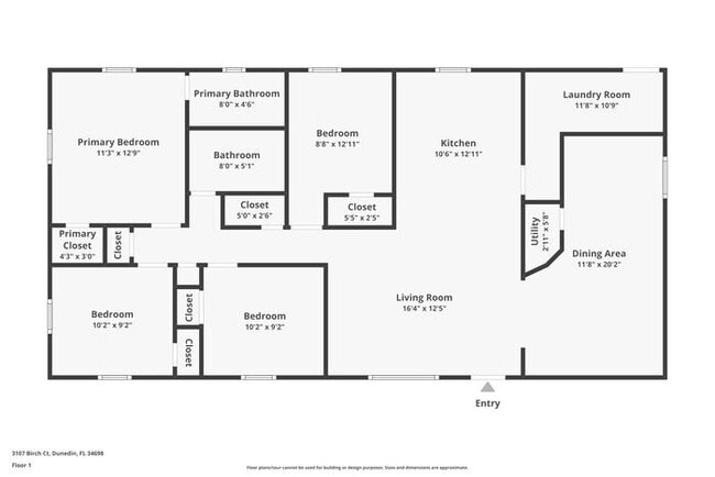 3107 Birch Ct in Dunedin, FL - Foto de edificio - Building Photo