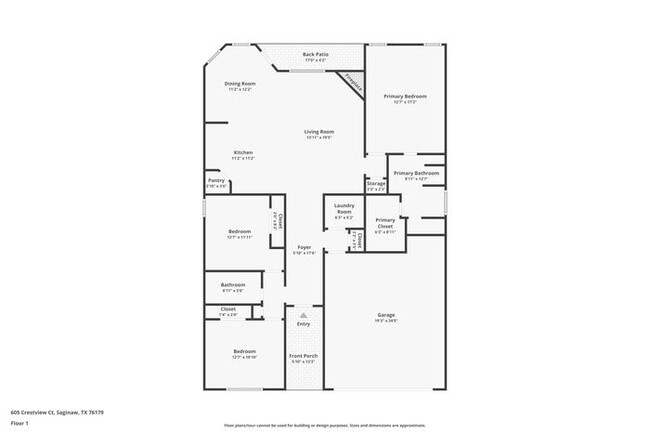 605 Crestview Ct in Saginaw, TX - Foto de edificio - Building Photo