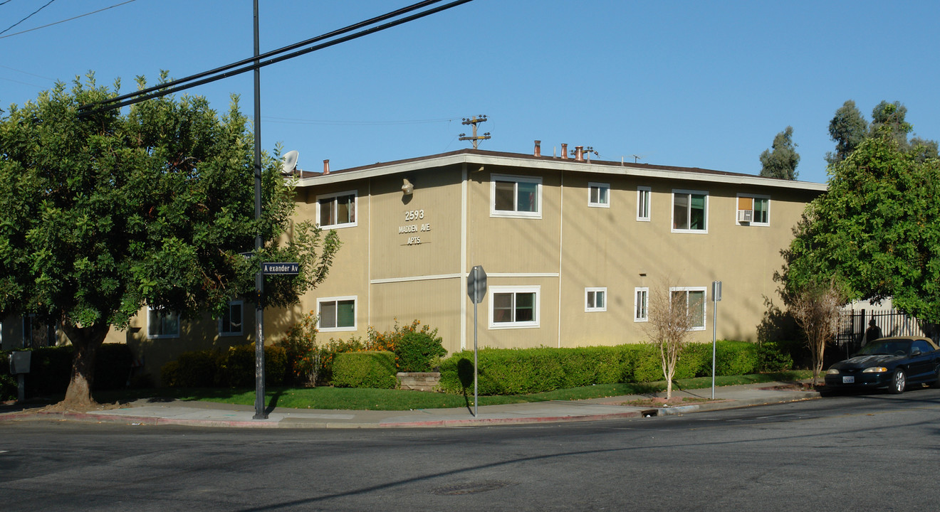 2593 Madden Ave in San Jose, CA - Building Photo