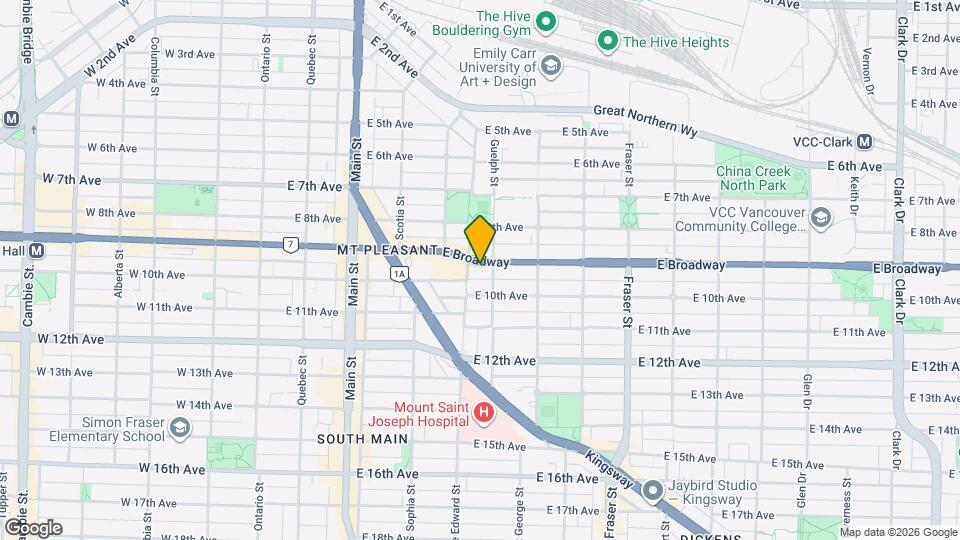 410-438 E Broadway Map and Location Details