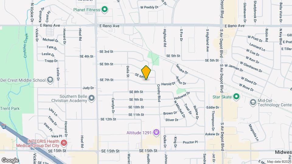 6125 SE 7th St Map and Location Details