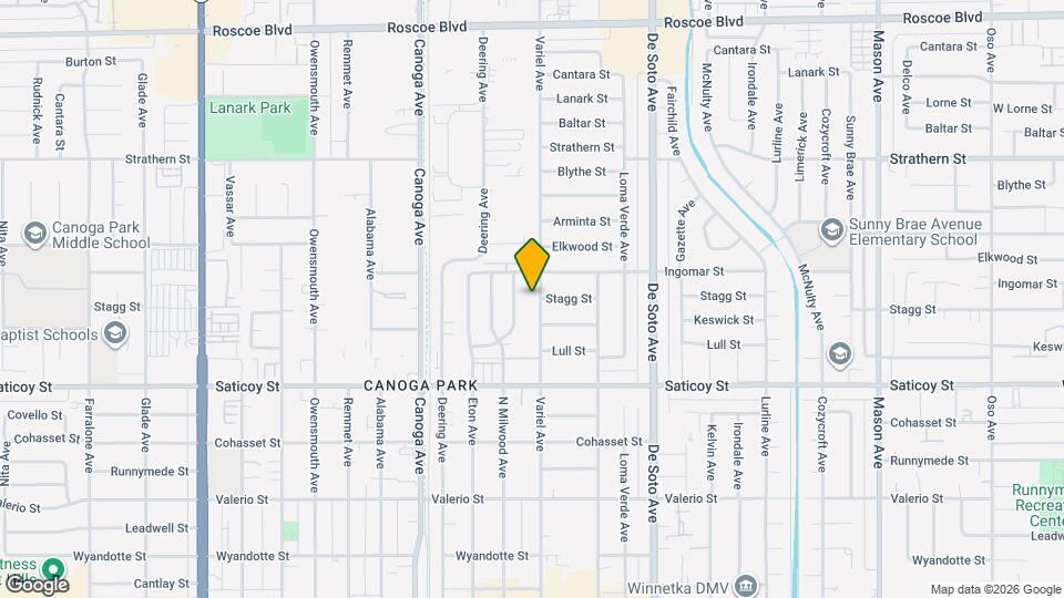 7741 Variel Ave Map and Location Details