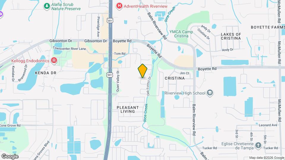 10912 Tall Oak Cir Map and Location Details