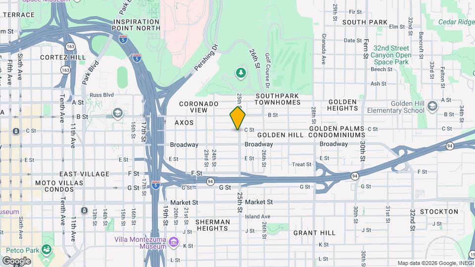 1034-1038 25th St Map and Location Details