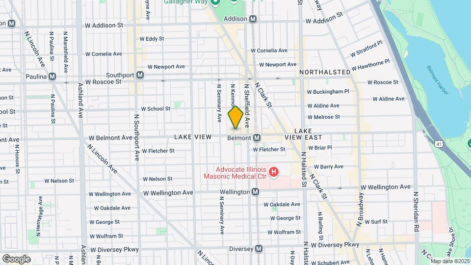 1022-1024 W Belmont Ave Mapa y Detalles de la Ubicación