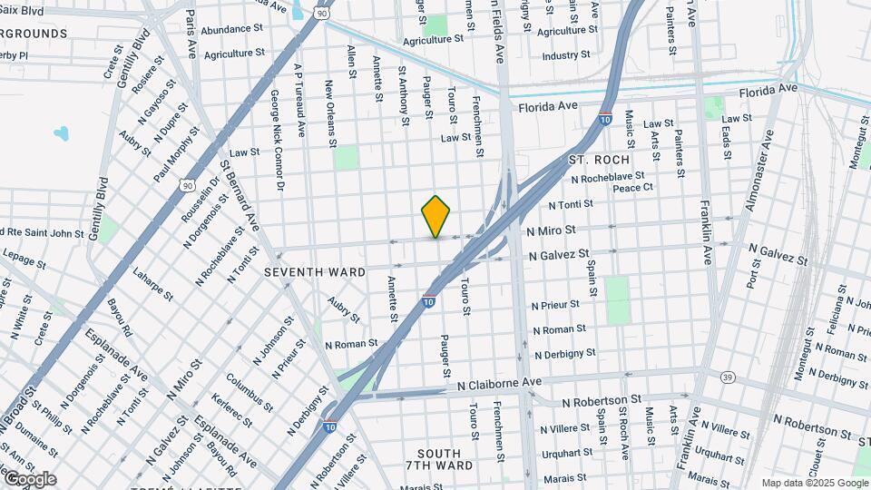 2824-2840 Pauger St Mapa y Detalles de la Ubicación